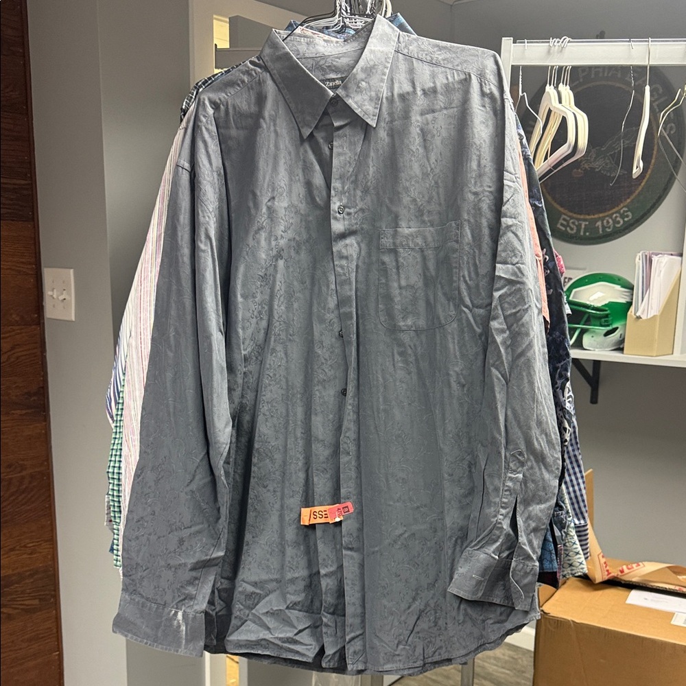 Zanella Charcoal Dress Shirt